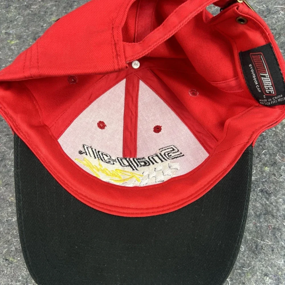 Snap-On Racing Adjustable Hat Cap Red Black Baseball Motorsports Used